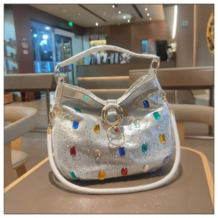 Genuine Leather Crossbody Bucket Bag with Large Capacity for Women