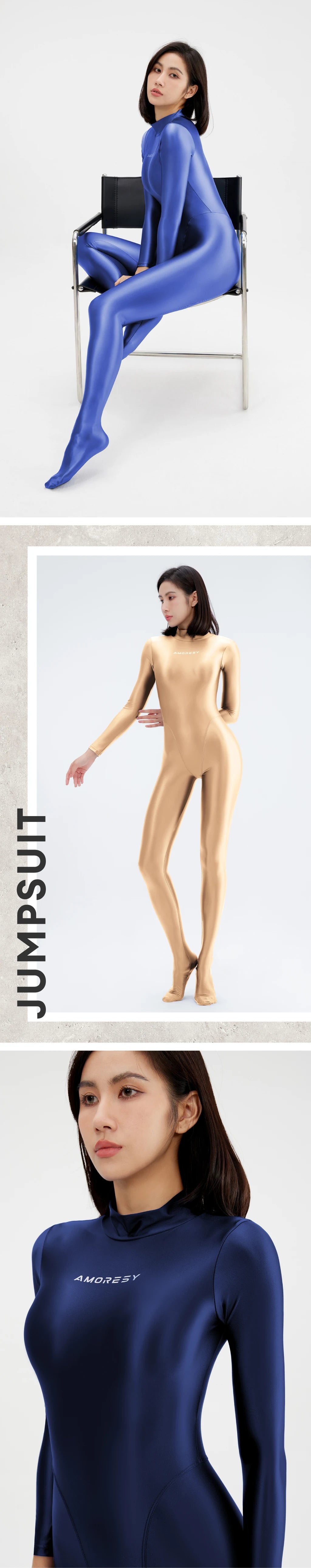 Athleisure Satin Zentai Bodysuit