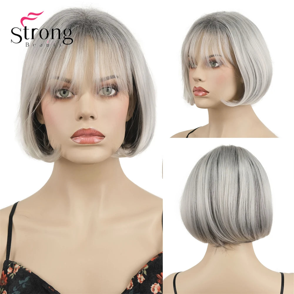 Capless Red Short Pixie Cut Natural Synthetic Wig For Women