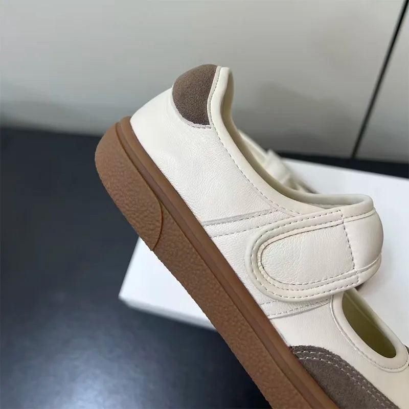 Casual Retro Suede Patchwork Lightweight Flats for Women