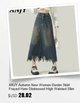 ANJY Summer New Women American Style Vintage Fashion Slim Fit Denim Short Jacket Stand Collar Puff Sleeve Washed Ins Coat A24293