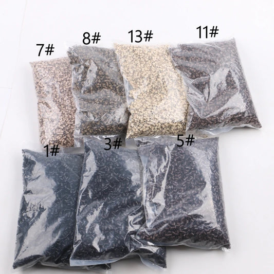 Copper Flared Euro Lock Beads As Hair Extension Links For Women