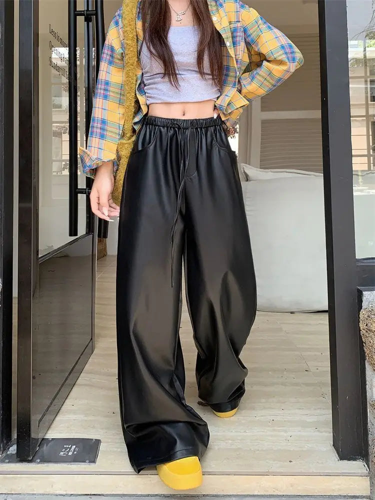 Elevated High Waist Casual Straight Leg Pants for Women