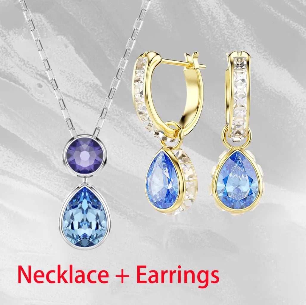 Dazzling Zircon Crystal Statement Necklace for Women