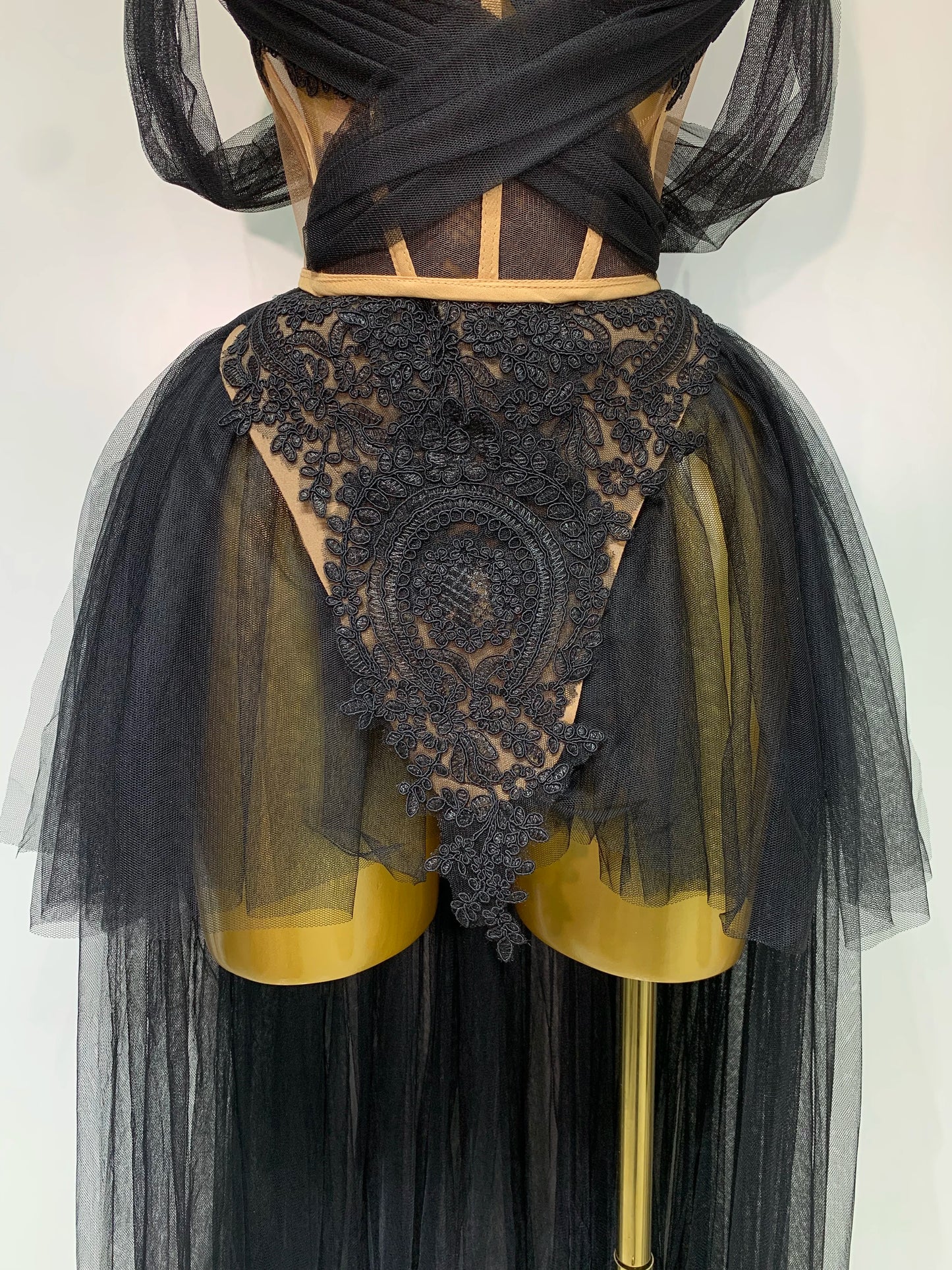 2025 New Arrived Sexy Cute Mesh Tops Skirt 2 PCS Set Women Celebrate Party Birthday Nightclub Performance Stage Show Outfit