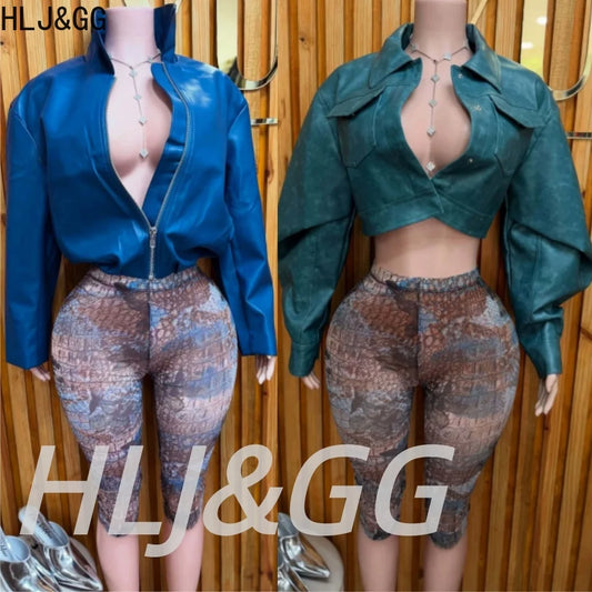 Casual High Waist Printed Stretch Biker Shorts for Women