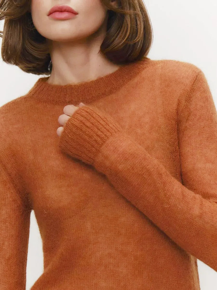 See Through Mesh Knit Sweater