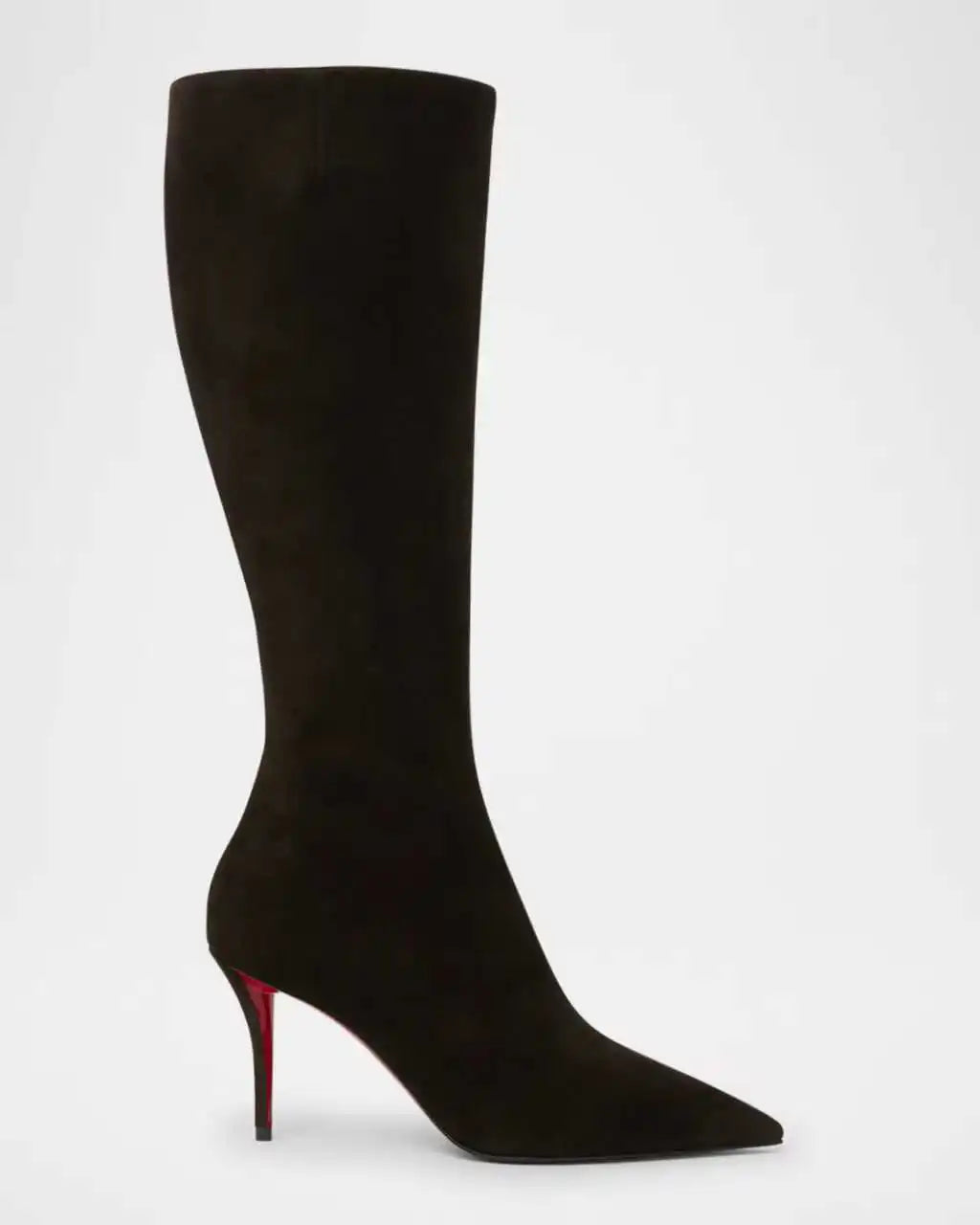 Leopard Print Knee High Boots With Zipper for Women