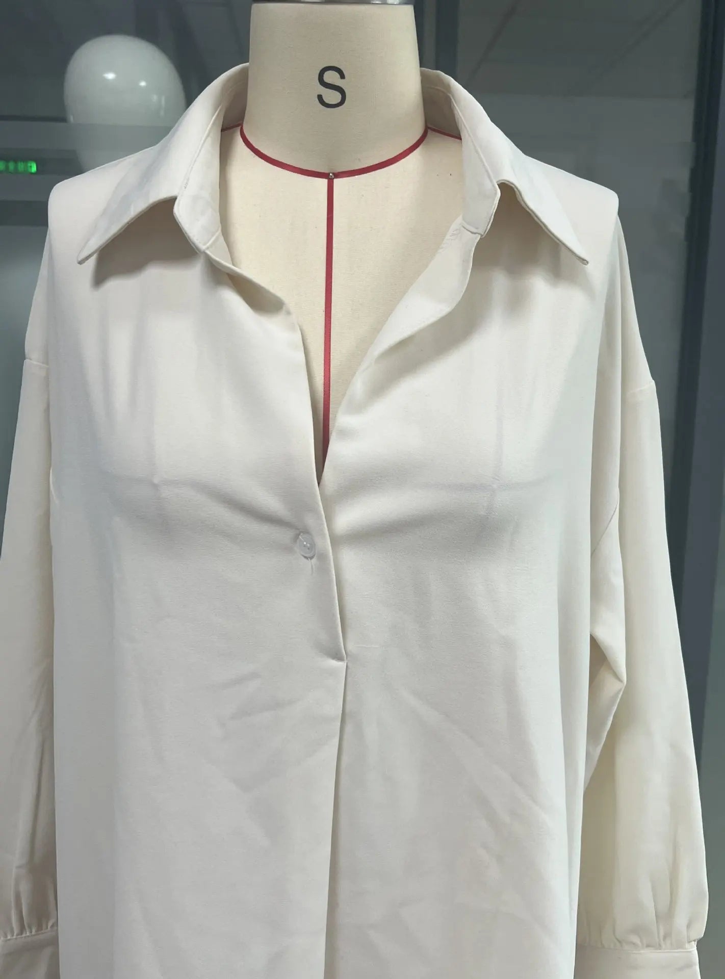 Long Sleeve Irregular Front Top