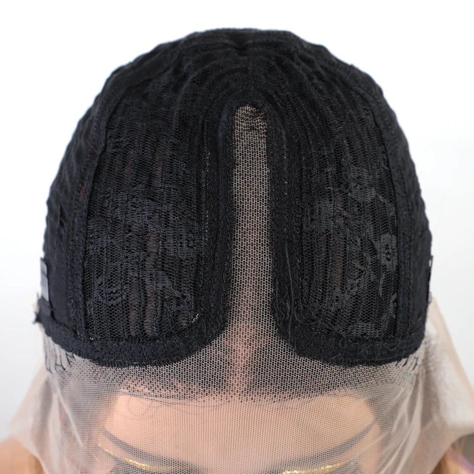 Short Blonde Straight Pixie Cut Lace Front Human Hair Wig for Women