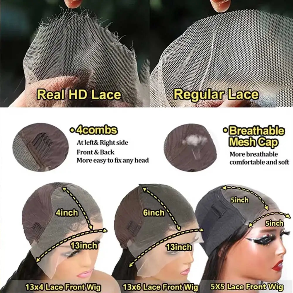 Lace Front Body Wave Remy Human Hair Wig for Women