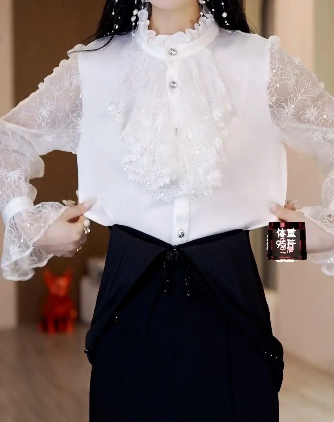 Chic Stand Collar Casual Blouse
