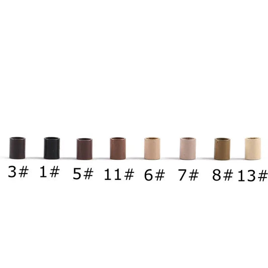 Durable Straight Copper Micro Hair Extension Tubes for Women