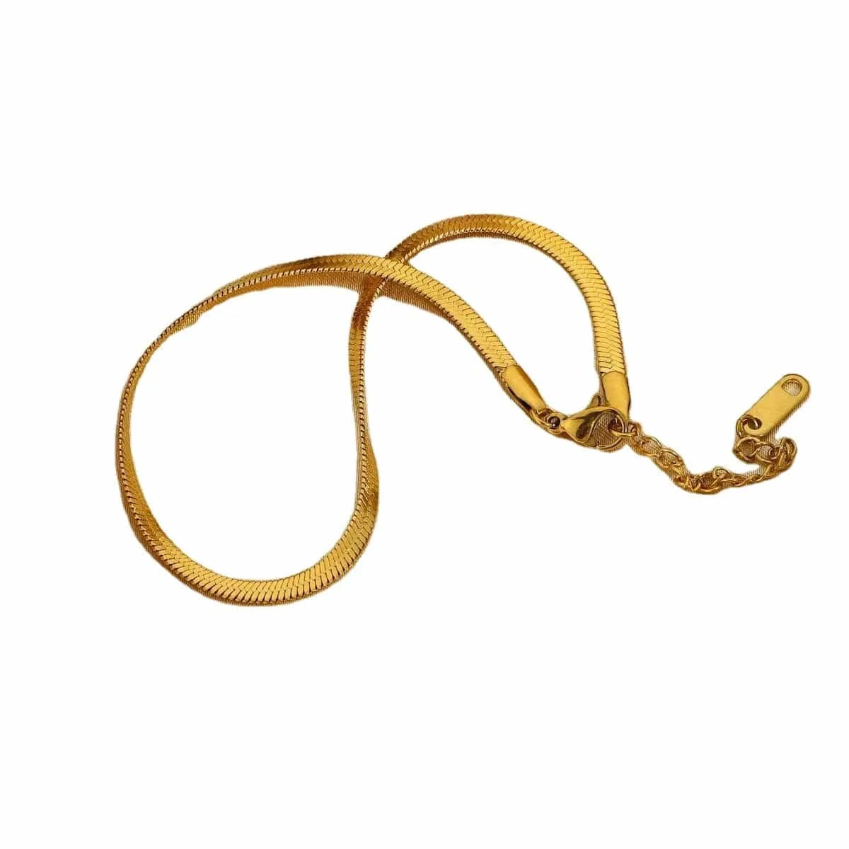 A361 3mm Miami Cuban Chain Snake Chain Anklets For Women Stacking Gold Plated 316L Stainless Steel Anklets