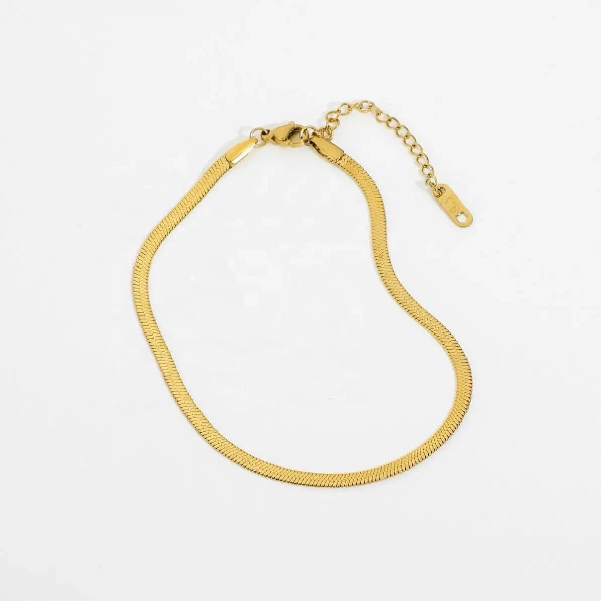 A361 3mm Miami Cuban Chain Snake Chain Anklets For Women Stacking Gold Plated 316L Stainless Steel Anklets
