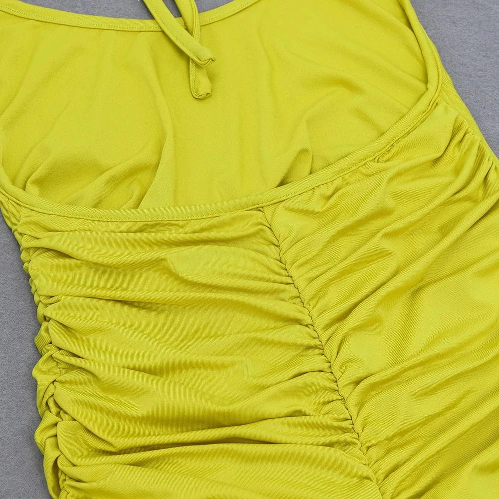 A5358  Fashion Purple Strapless Chain Cutout Loose Woman Spring Dresses 2024 Sexy