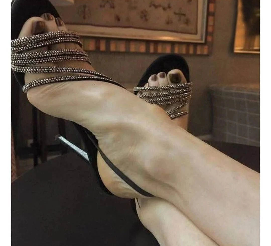 A6-157 DEleventh shoes Open Toe Stiletto ladies High Heels fashion ladies summer Sandals custom heels ladies shoes black heels