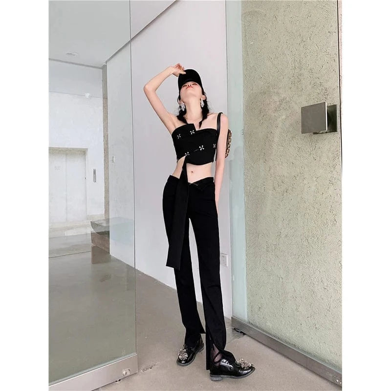 A6499 Sexy Fashionable Women Tops 2024 New Arrival Crop Tops For Women