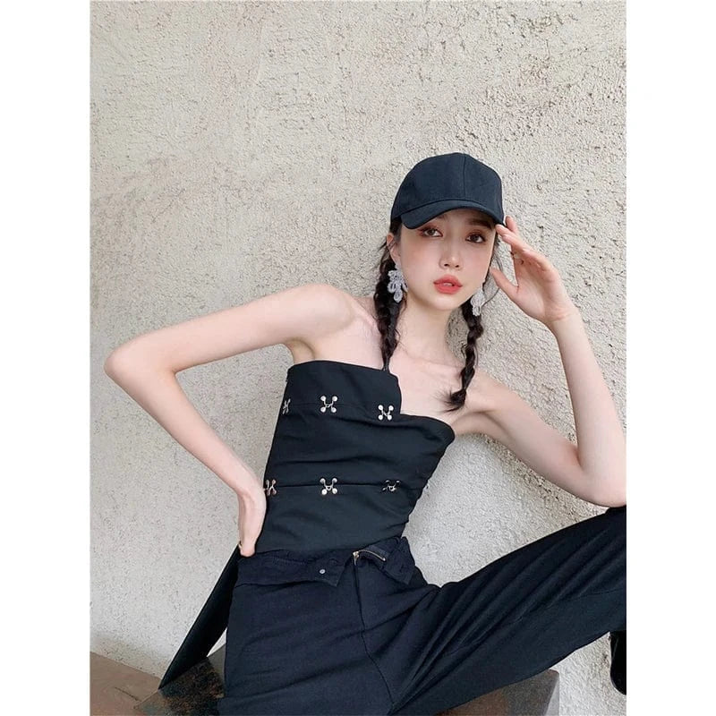 A6499 Sexy Fashionable Women Tops 2024 New Arrival Crop Tops For Women