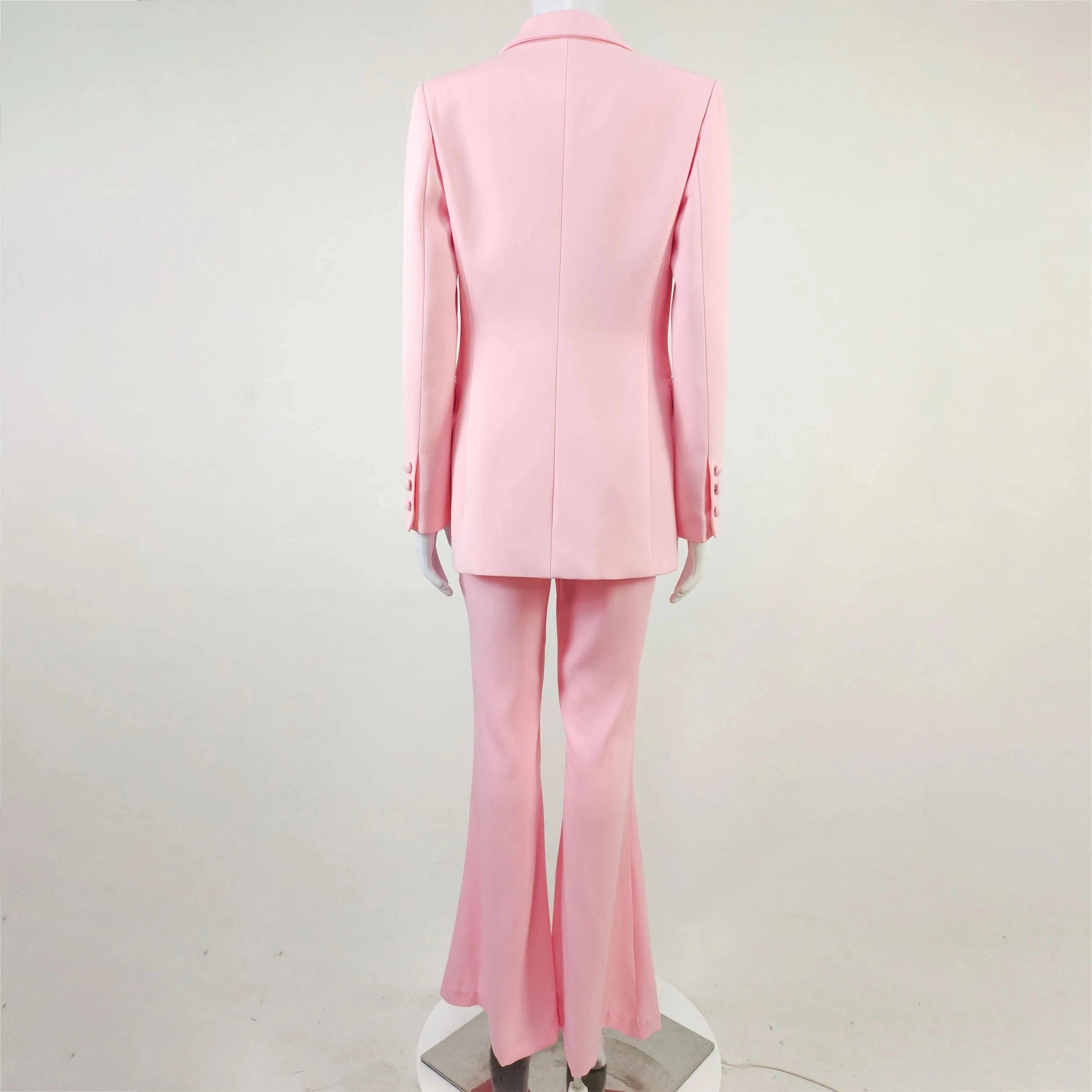A6852 new arrive 2024 women office lady blazer and long pant Set pink casual womens suits & tuxedo wedding Dress