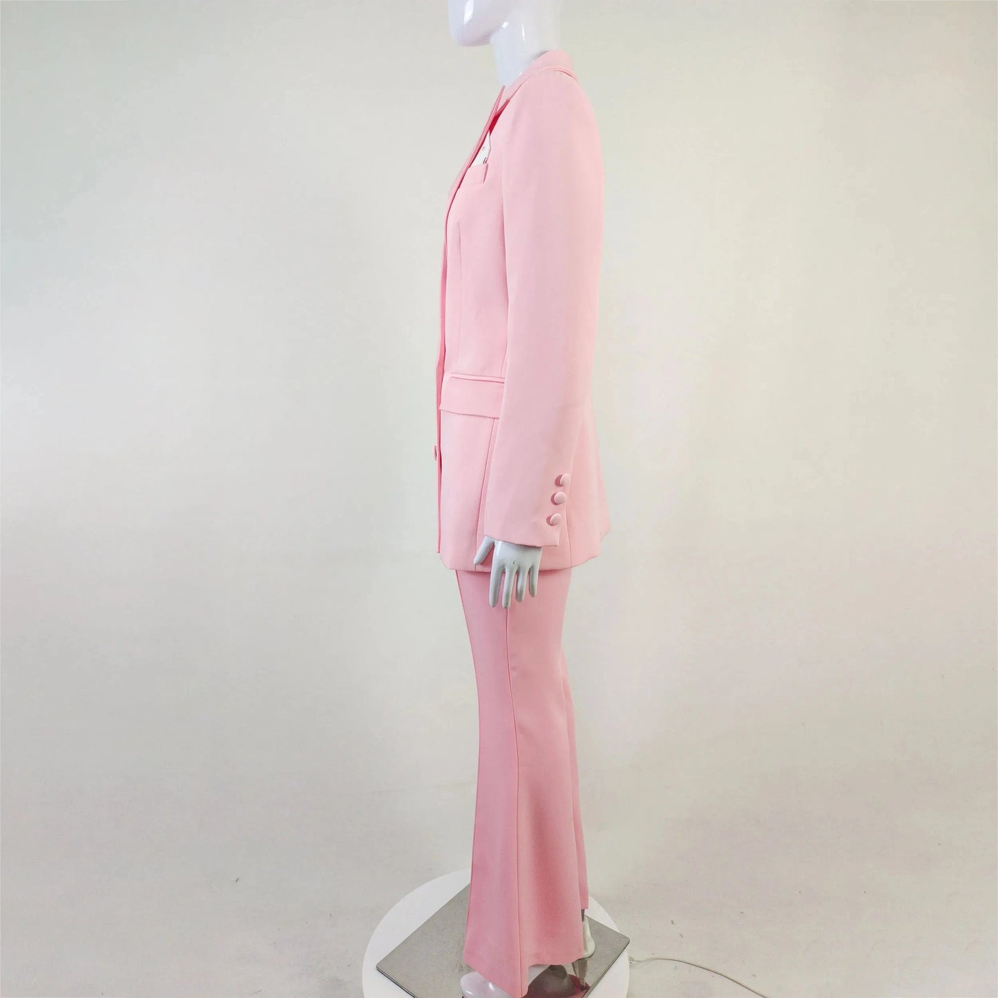 A6852 new arrive 2024 women office lady blazer and long pant Set pink casual womens suits & tuxedo wedding Dress