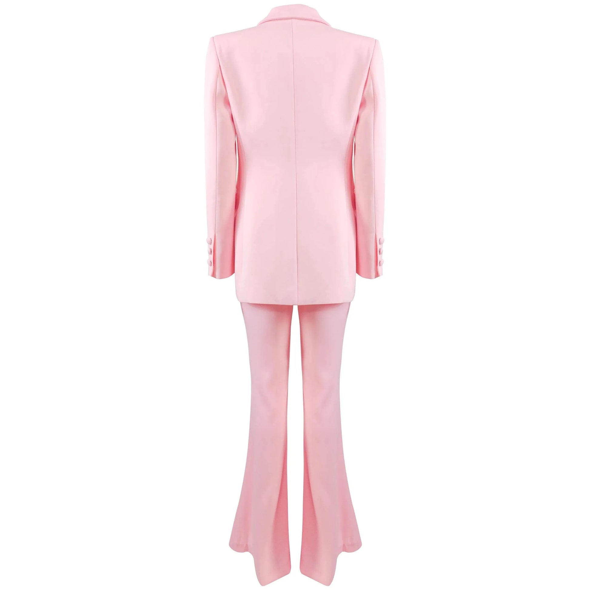 A6852 new arrive 2024 women office lady blazer and long pant Set pink casual womens suits & tuxedo wedding Dress