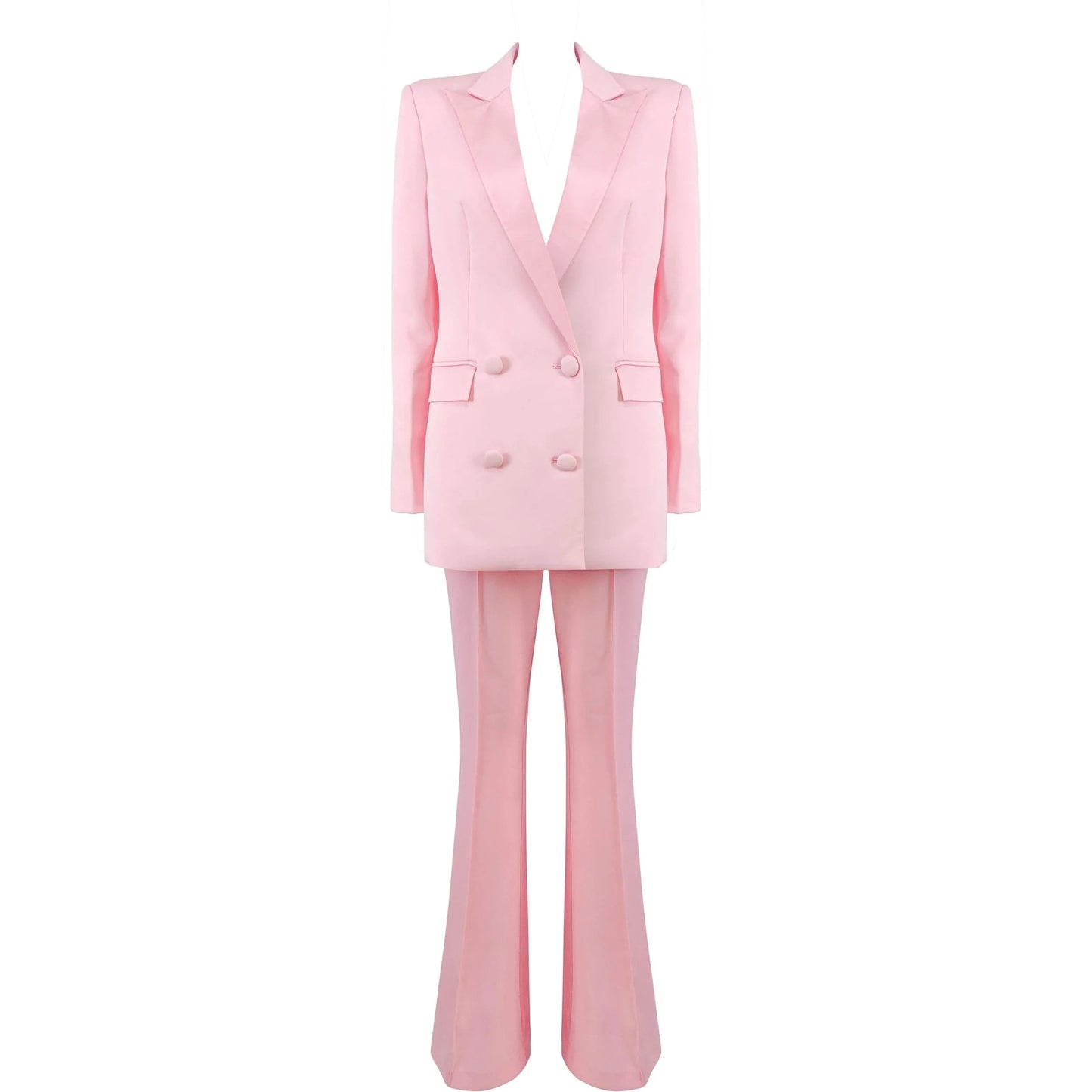A6852 new arrive 2024 women office lady blazer and long pant Set pink casual womens suits & tuxedo wedding Dress