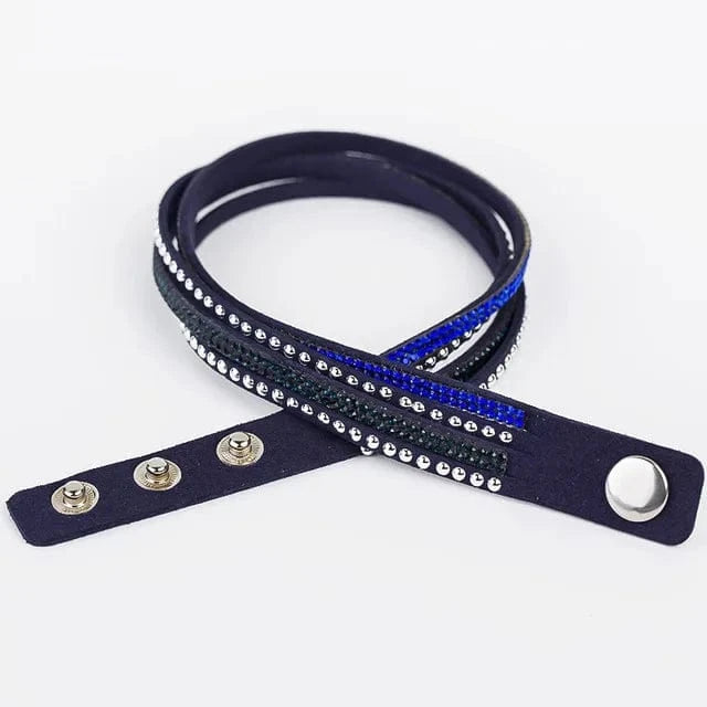 About 1.8cm wideth 40cm long / Black wholesale jewelry Fashionable Adjustable Rhinestone  hot drill bangle bracelet  for woman