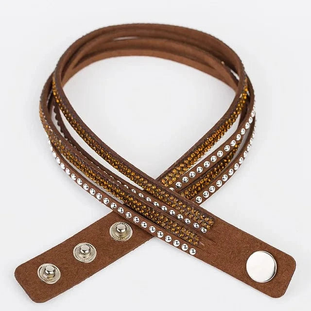 About 1.8cm wideth 40cm long / Coffee wholesale jewelry Fashionable Adjustable Rhinestone  hot drill bangle bracelet  for woman