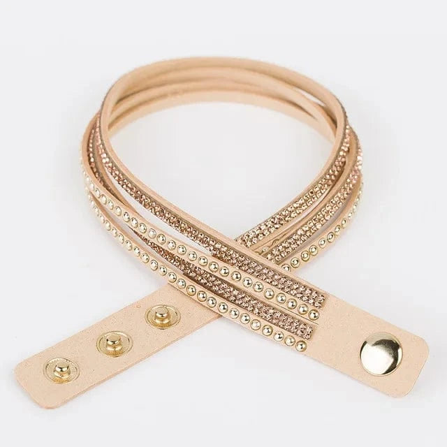 About 1.8cm wideth 40cm long / Gold wholesale jewelry Fashionable Adjustable Rhinestone  hot drill bangle bracelet  for woman