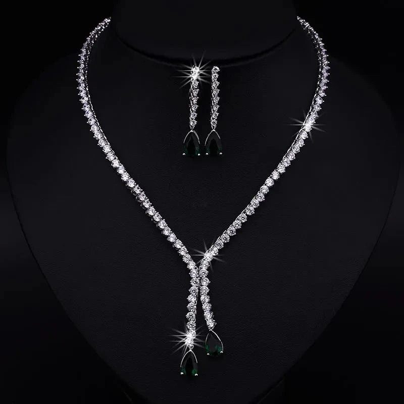 Adjustable open ring / SP100-Green Stone RAKOL SP168 Indian Jewelry Set 18k Gold Plated Zirconia Jewelry Set 925 Sterling Silver Luxury Wedding Jewelry sets For women