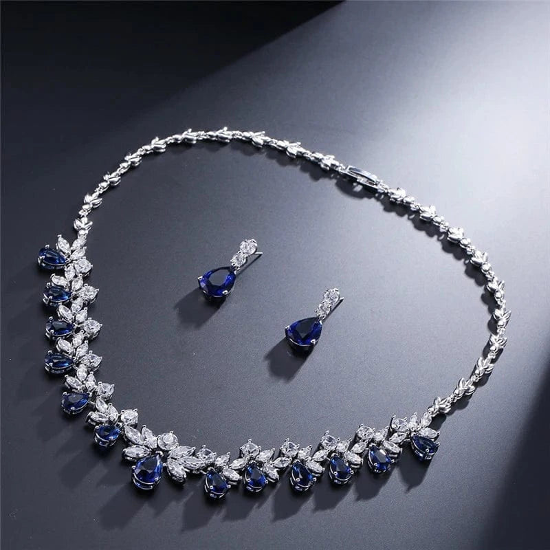 Adjustable open ring / SP170-Blue Stone RAKOL SP168 Indian Jewelry Set 18k Gold Plated Zirconia Jewelry Set 925 Sterling Silver Luxury Wedding Jewelry sets For women