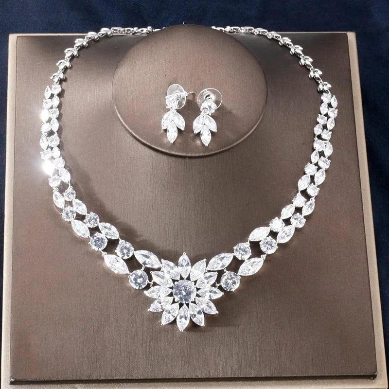 Adjustable open ring / SP333-Clear Stone RAKOL SP168 Indian Jewelry Set 18k Gold Plated Zirconia Jewelry Set 925 Sterling Silver Luxury Wedding Jewelry sets For women