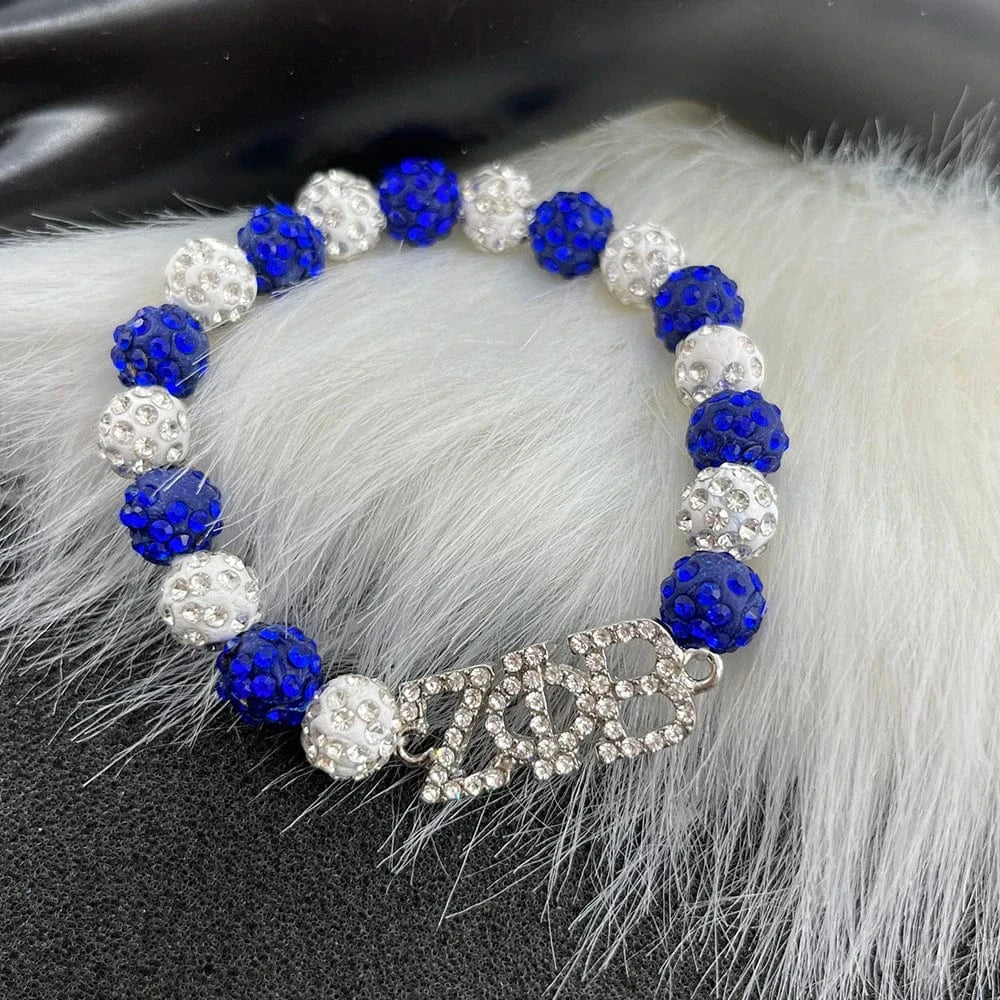 adjustbale length / bracelet 1 Zeta Phi Beta Sorority ZPB Crystal Beaded Bracelet 1920 Finer Women Jewelry Greek Sorority Jewelry Sisterhood Gift