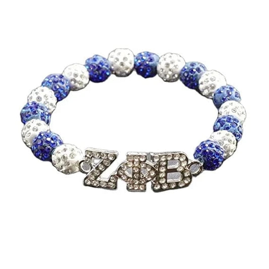 adjustbale length / bracelet 1 Zeta Phi Beta Sorority ZPB Crystal Beaded Bracelet 1920 Finer Women Jewelry Greek Sorority Jewelry Sisterhood Gift