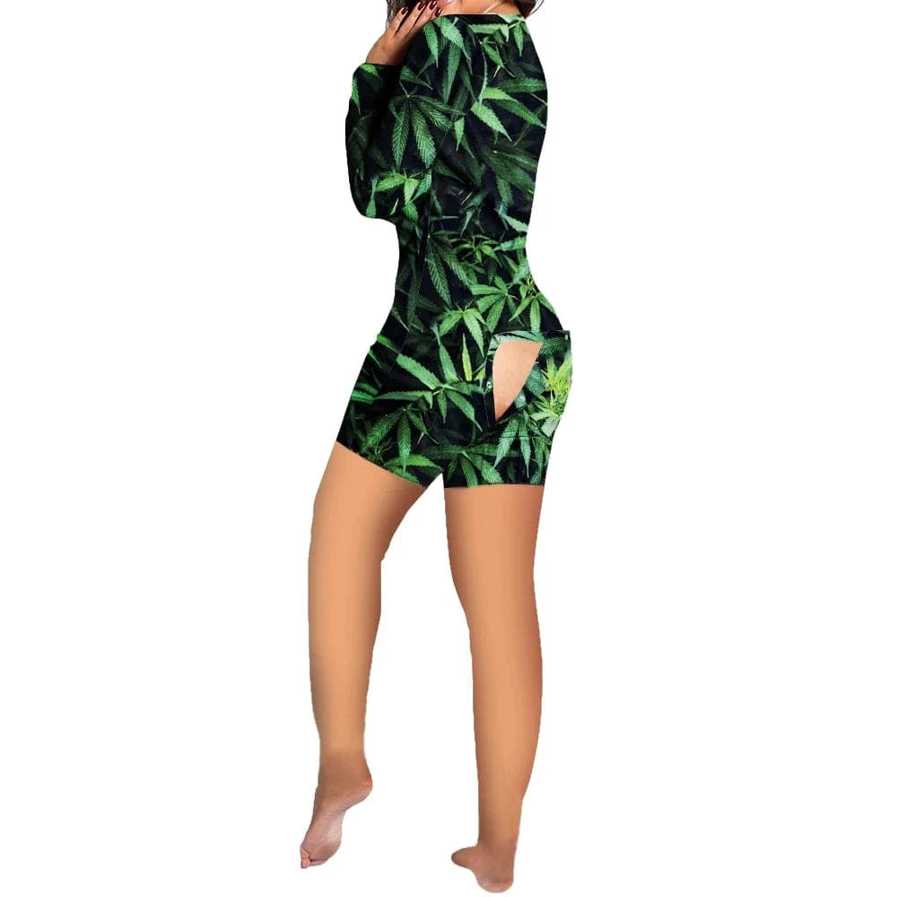 Adult Onesie Pajama with Butt Flap