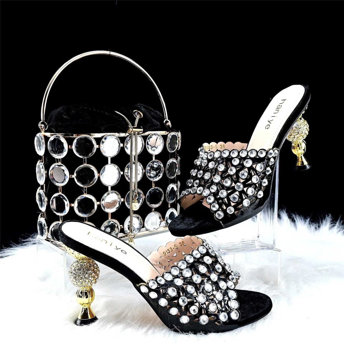 African Italian Fashion Designers Luxury Bag Handbags And Shoes Set For Womenmatch