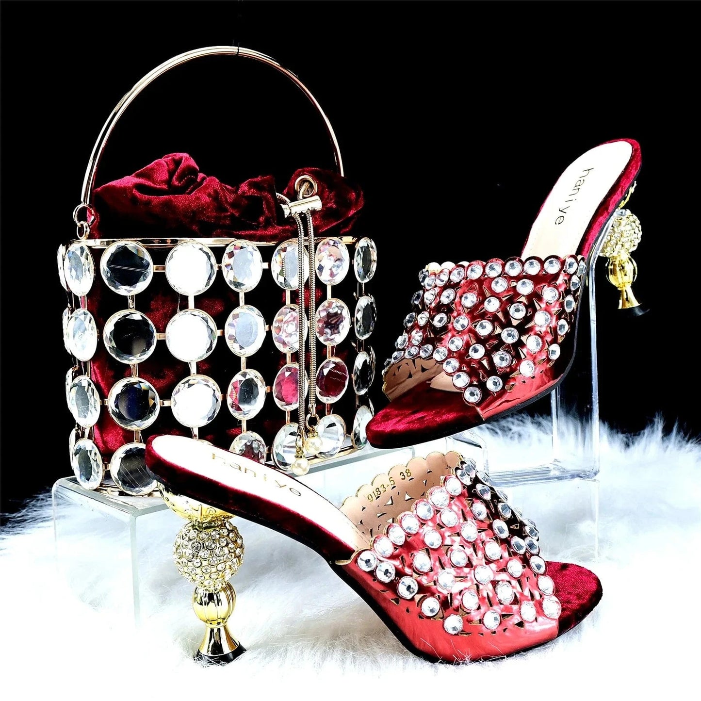 African Italian Fashion Designers Luxury Bag Handbags And Shoes Set For Womenmatch