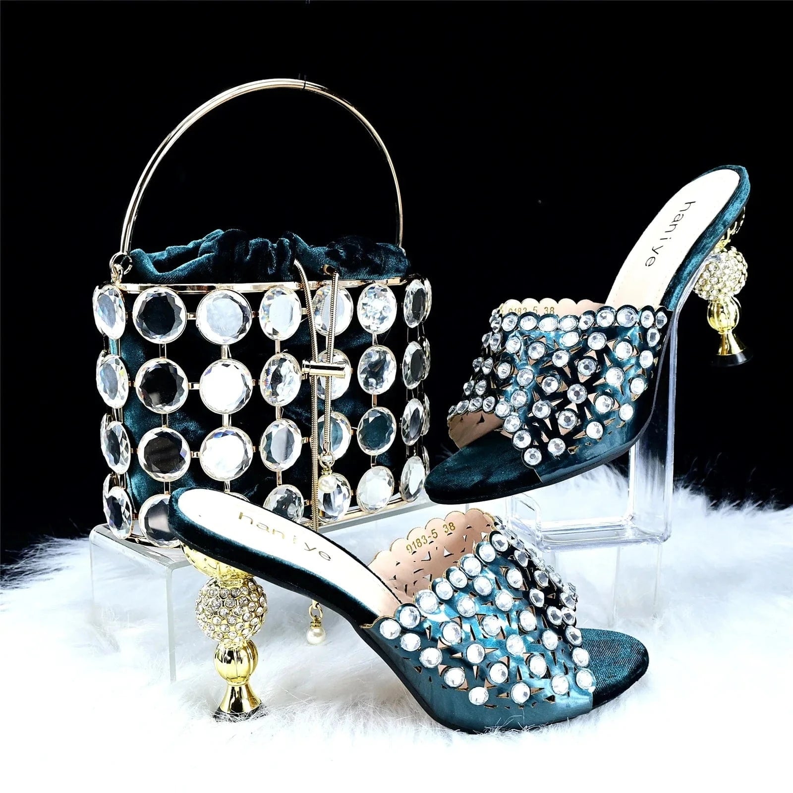 African Italian Fashion Designers Luxury Bag Handbags And Shoes Set For Womenmatch