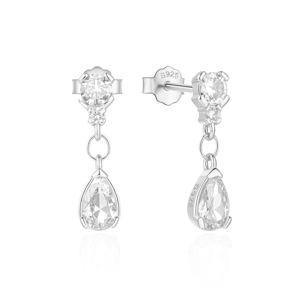 Aimgal fine jewelry S925 sterling silver 18k Gold Plated elegant drop earrings tarnish free piercing jewelry