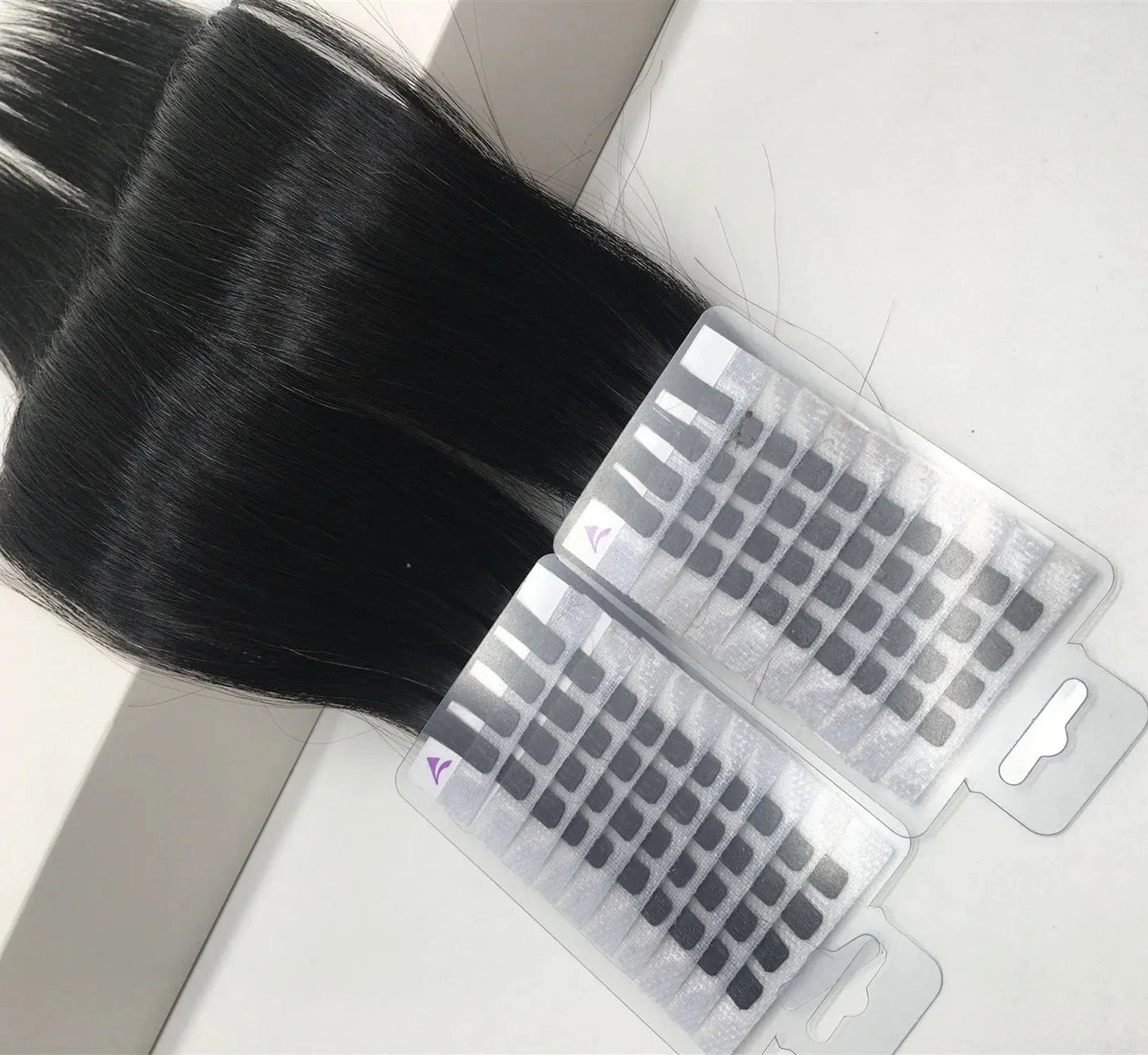 All colours New extensnion high technology mini tape can reused more than 3-4 times  vlight ultrasonic hair extensions for machine