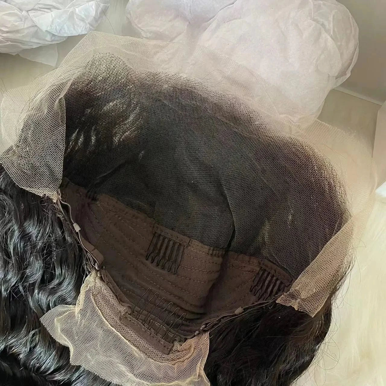 Amara hot selling 40 inch deep wave hd full frontal wigs front loose deep wave curly wig deep wave transparent lace wig vendors