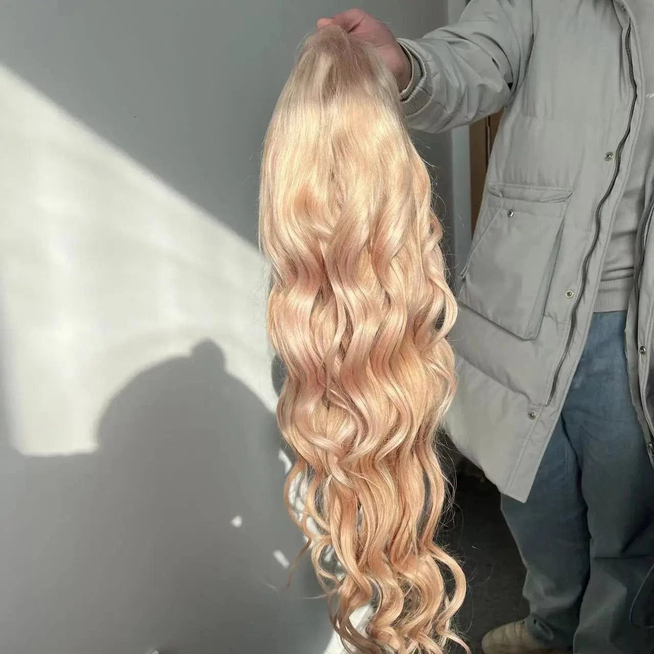 Amara supplier Special ash blonde human hair wig 13*4 lace frontal gold blonde Colored HD lace virgin hair wig on hand fast ship
