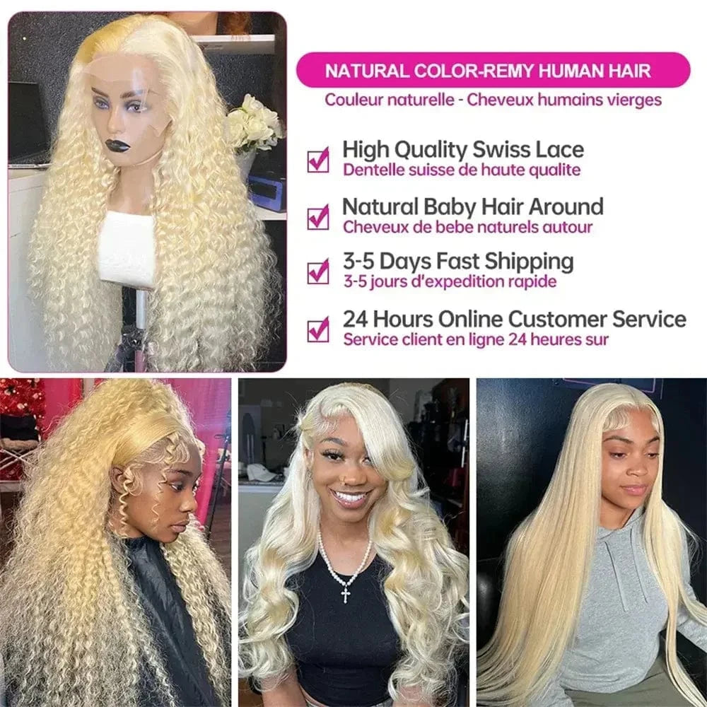 American Black Women 13X6 Glueless Body Wave Frontal Wig Transparent HD Lace Front Wigs Raw Human Hair Long Length
