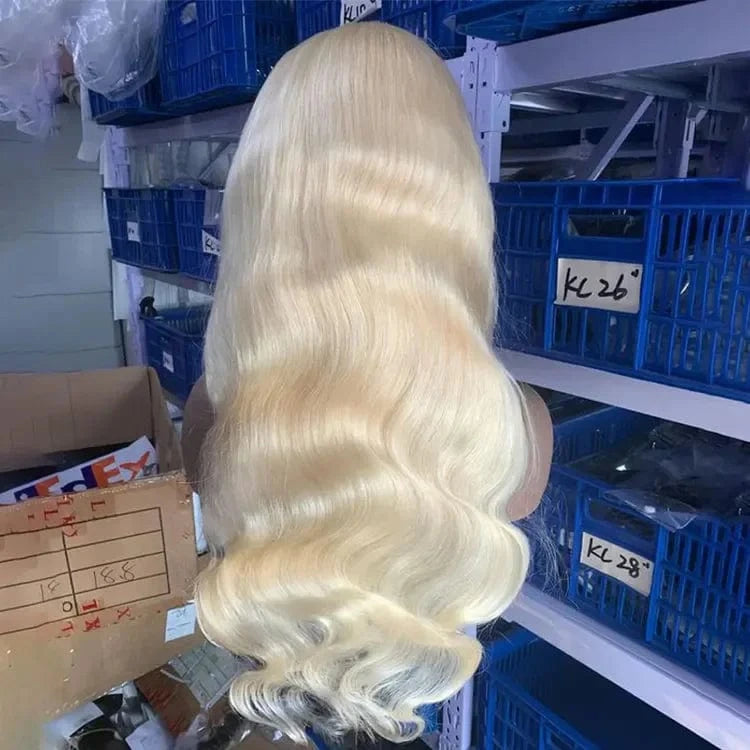American Black Women 13X6 Glueless Body Wave Frontal Wig Transparent HD Lace Front Wigs Raw Human Hair Long Length