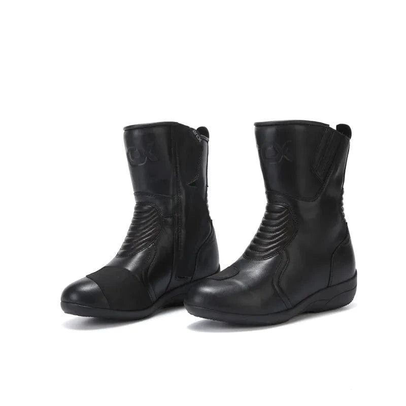 ARCX Women Shoes Sneakers Knee-High Motocross Motorcycle Microfiber Leather Ankle Boots Retro Martin Boots Booties