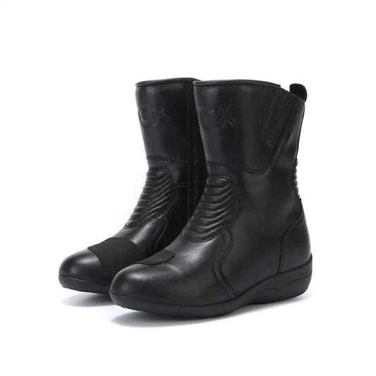 ARCX Women Shoes Sneakers Knee-High Motocross Motorcycle Microfiber Leather Ankle Boots Retro Martin Boots Booties