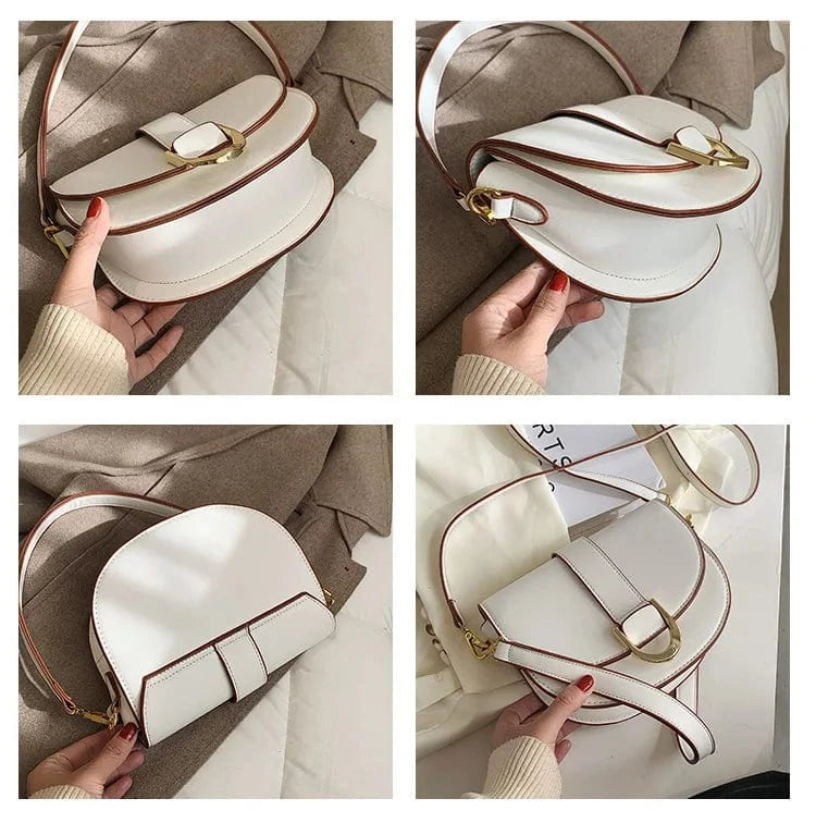 ARUBBIT Brand Drop Shipping Ladies Saddle Crossbody Bags Girls For Women Leather Shoulder