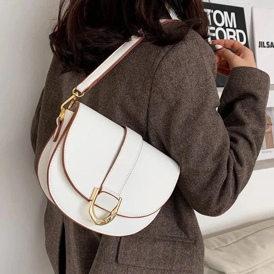 ARUBBIT Brand Drop Shipping Ladies Saddle Crossbody Bags Girls For Women Leather Shoulder
