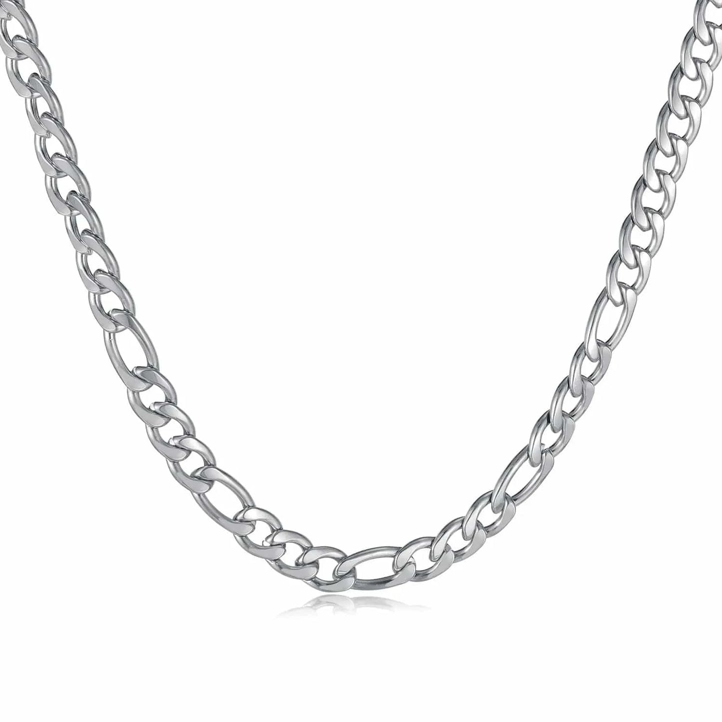 AS PIC / J2 Men's Hip Hop Stainless Steel Necklace Versatile Cuban Chain with Gold Silver Plating Fashionable Jewelry for Wedding Party Gift